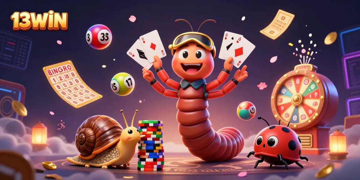 Join the excitement at 13WIN with dynamic games as the dealer and players interact!