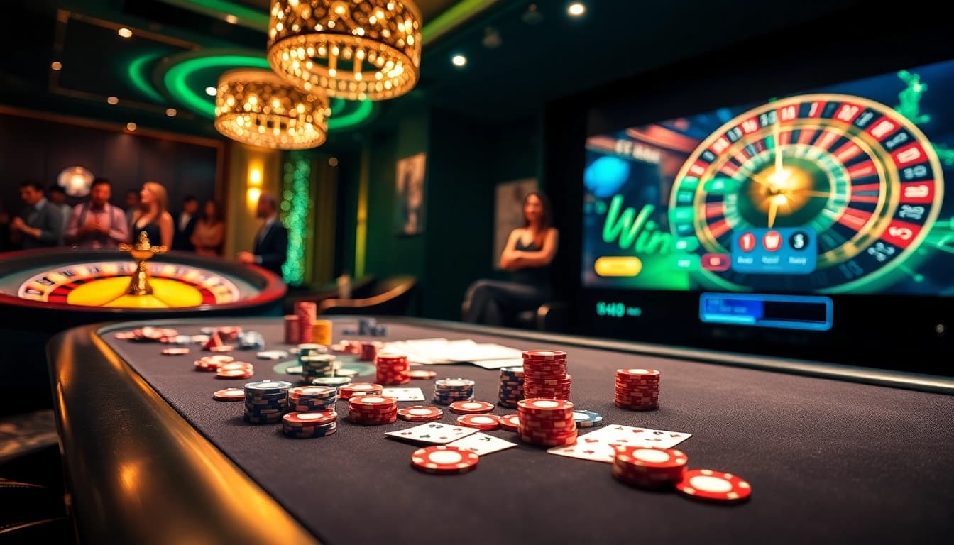 Experience the thrill of online gambling with LuckyWin's colorful casino scene.