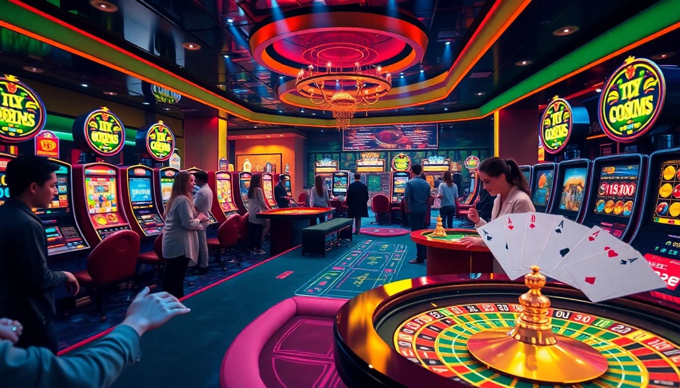Engage in exhilarating gaming action at https://luck88.video/ with immersive casino visuals showcasing roulette and slot machines.