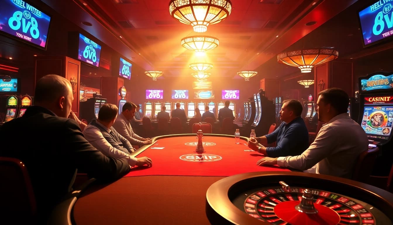 Experience the thrill of 68VIP casino with intense poker action and vibrant slot machines.