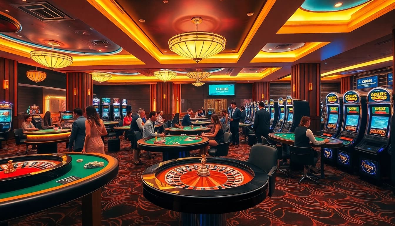 Experience the excitement of gaming at https://ku88game.com/ with vibrant tables, roulette wheels, and slot machines.