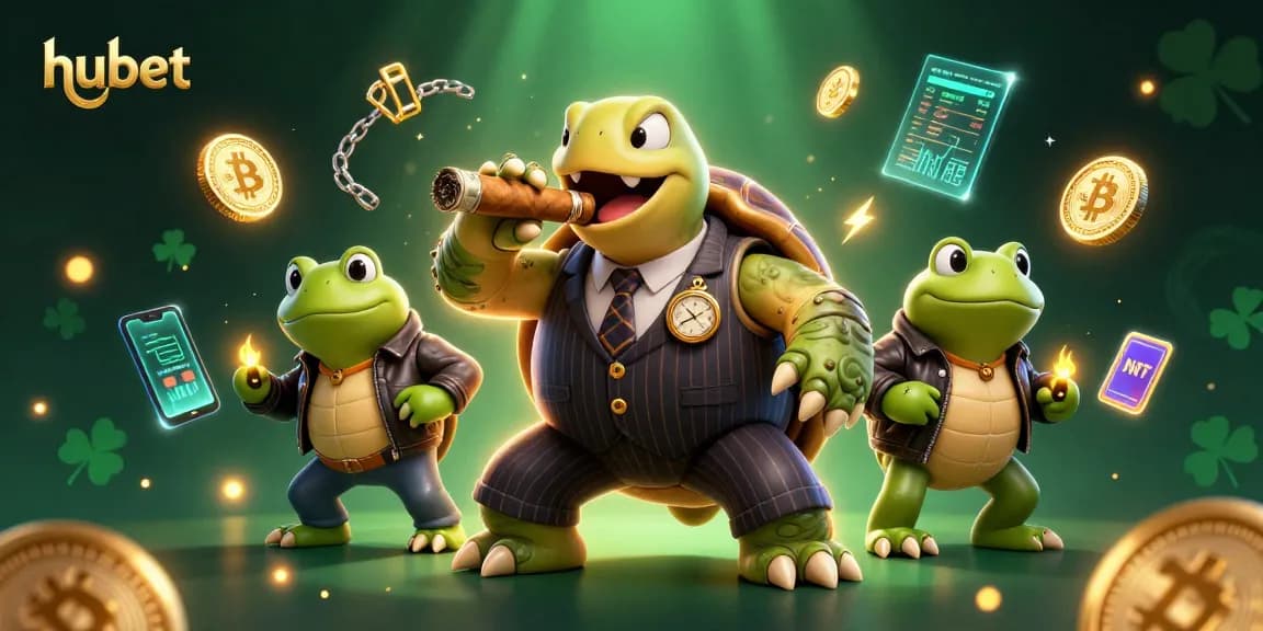 Experience thrilling bets with hubet as a snapping turtle mobster and bullfrog enforcers enhance excitement.
