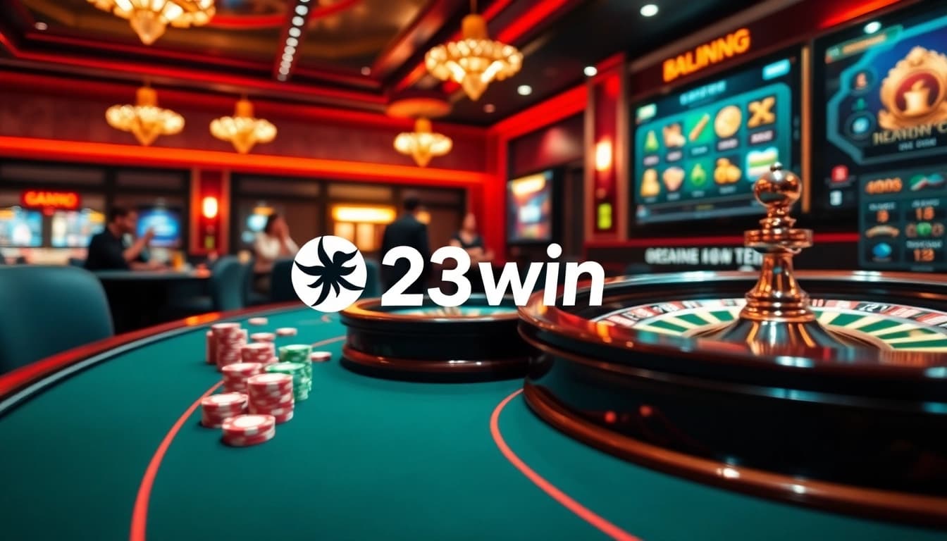 Experience the thrill of betting at 23win with vibrant poker and roulette games.