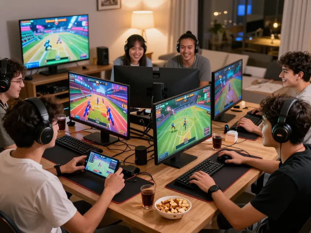 Engaged players enjoying game 789P in a lively social gaming environment