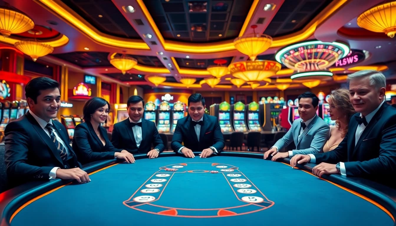 Players immersed in high-stakes poker at https://uu88xpj.com/, capturing the excitement of live gambling.