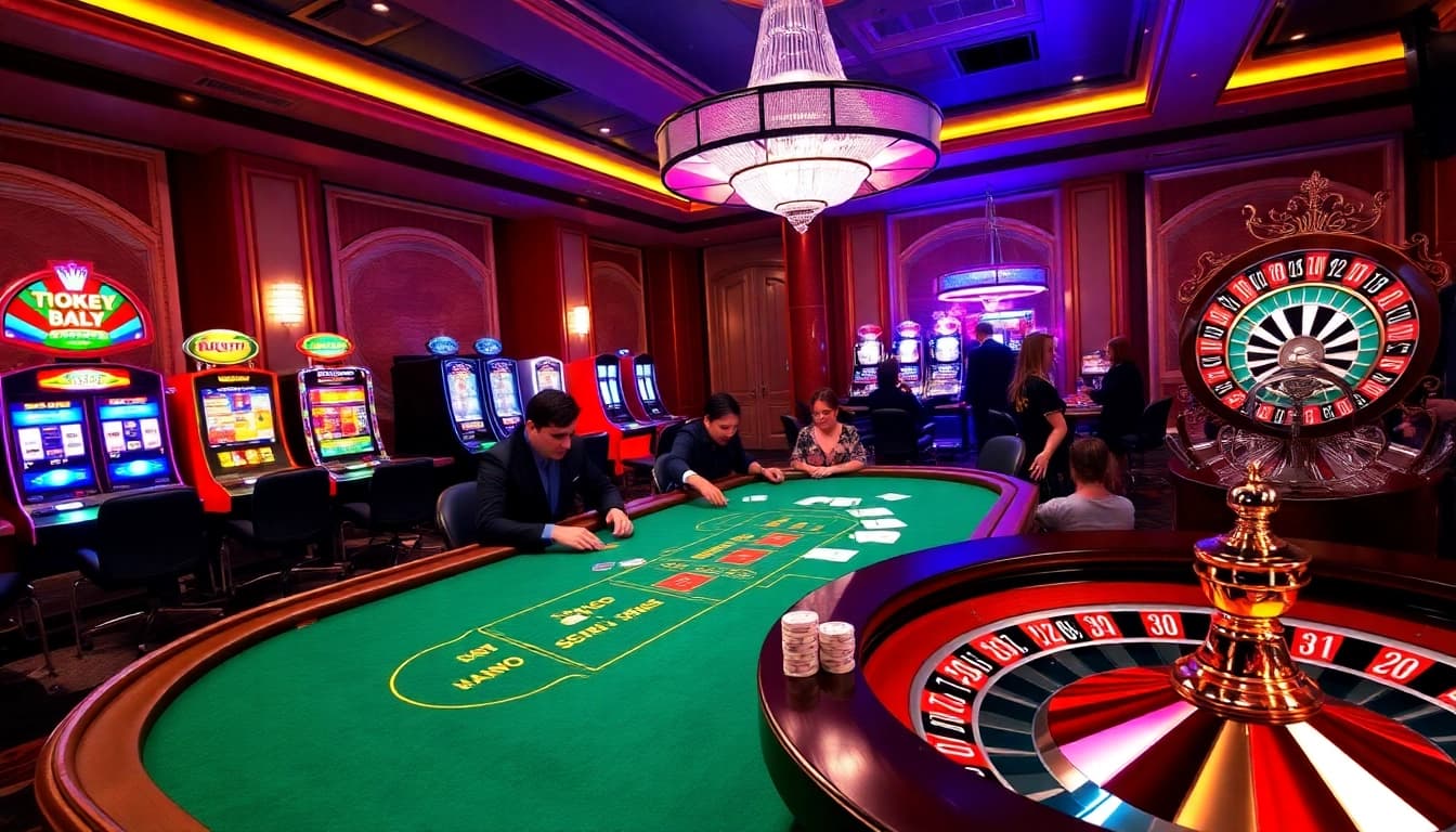 Players demonstrating their skills at the SODO Casino poker table while enjoying a vibrant gaming atmosphere.