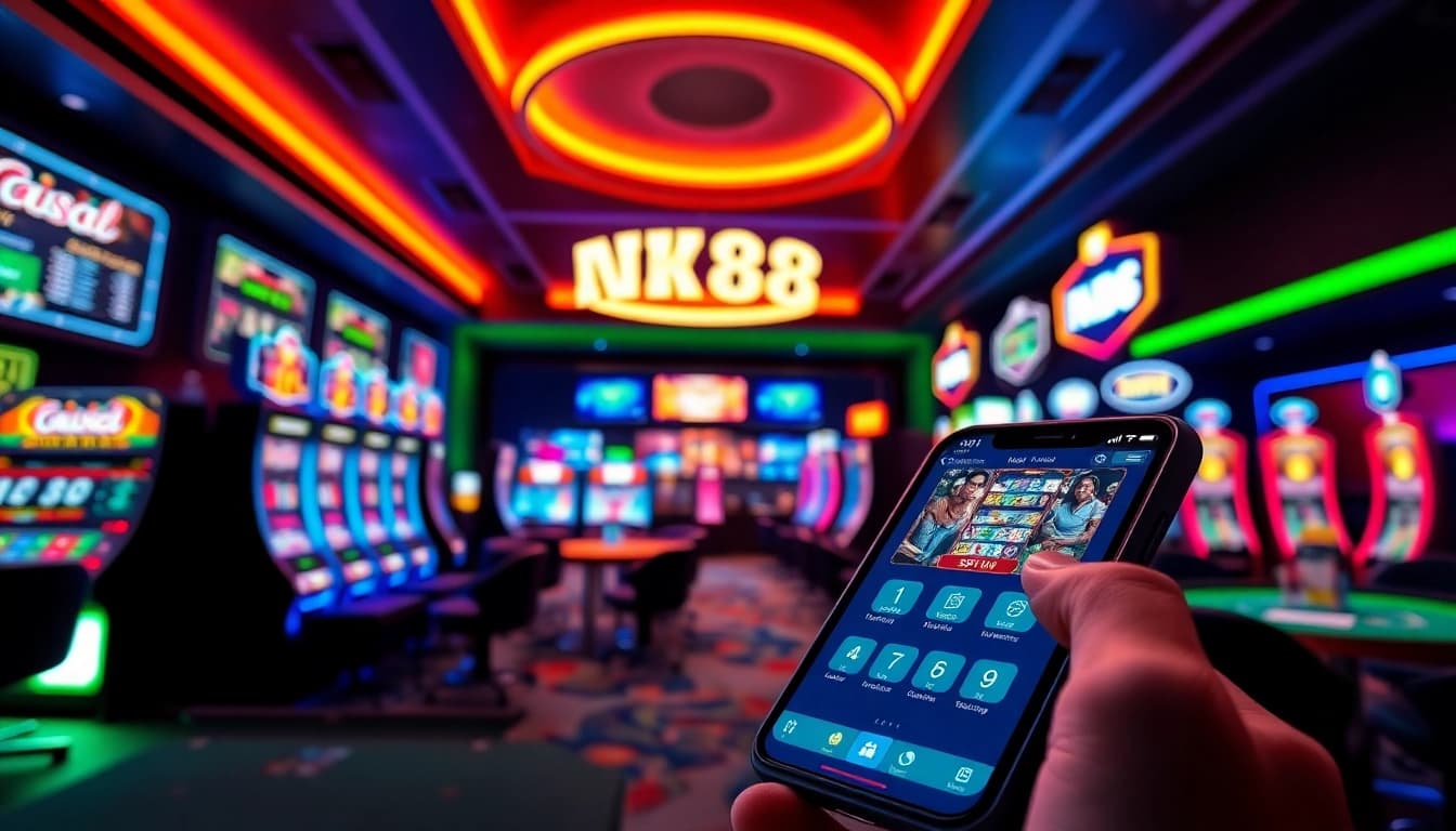 NK88 online gambling platform featuring vibrant gaming options and a user-friendly interface.
