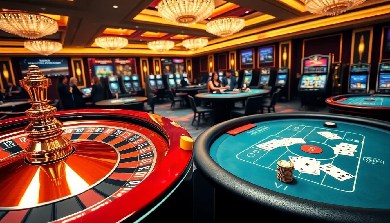 Players enjoying games at VB88's luxurious online casino platform in a sophisticated setting.
