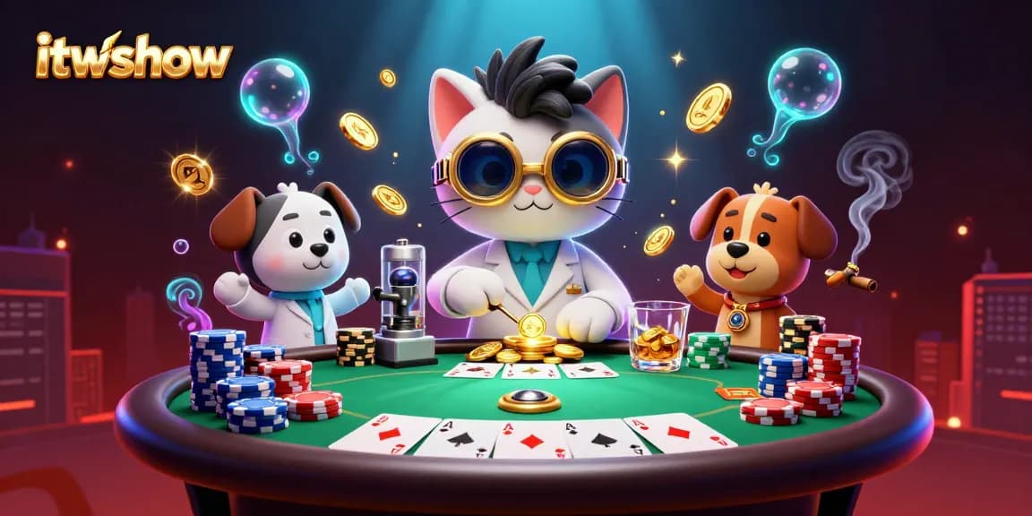 Engage in thrilling action with itwshow as the mad scientist cat creates winning jackpot machines.