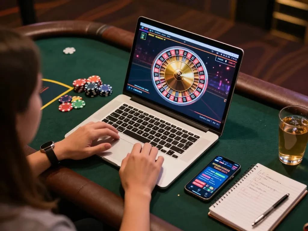 Player enjoying live dealer games on XX88 with a cozy home gaming setup
