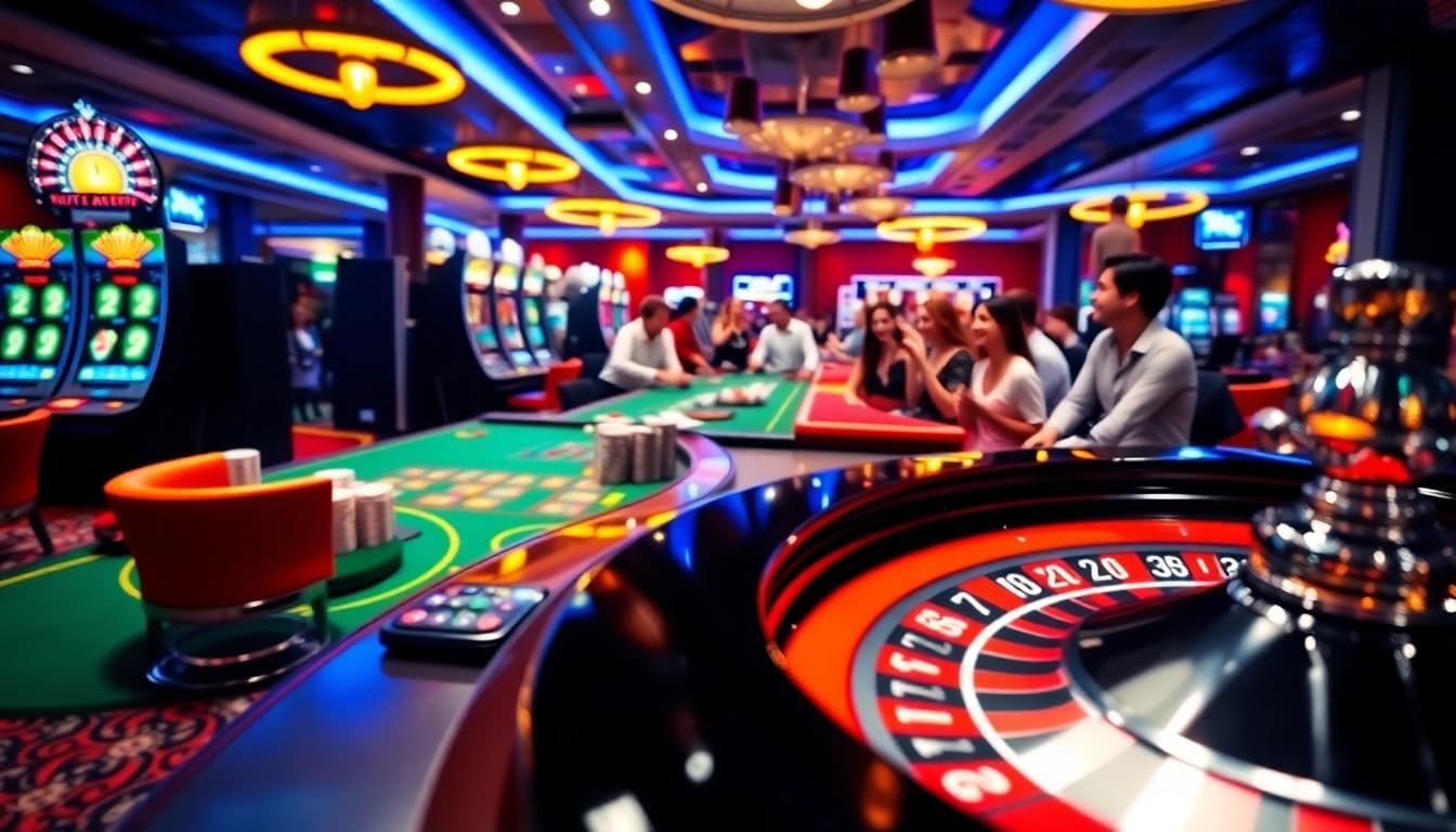 Experience thrilling gambling action at 69vn.gb.net with exciting roulette wheels and vibrant casino settings.