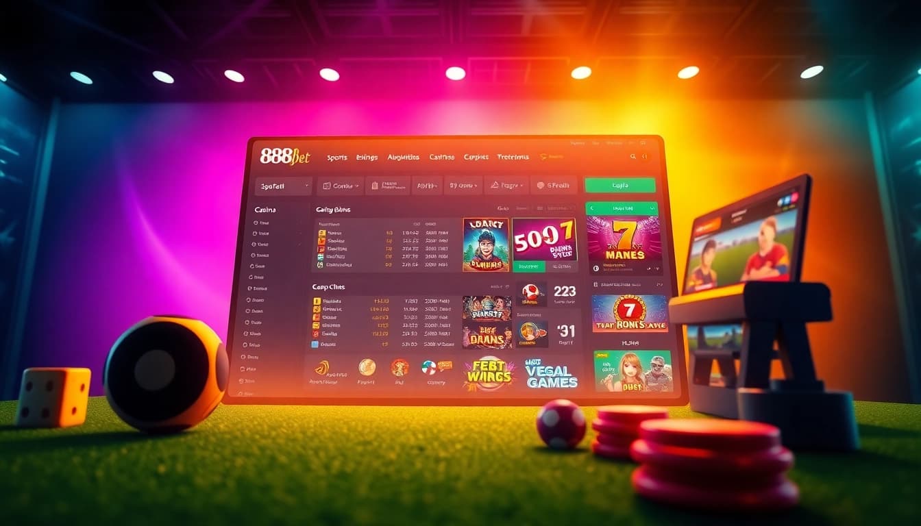 888b.bet offers a sleek, modern betting interface designed for intuitive user experience and excitement in gaming.