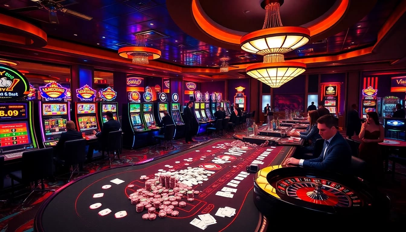 Experience the excitement of EE88's online casino gaming with vibrant tables and players.