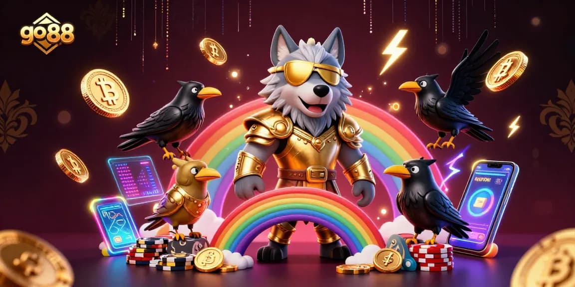 Experience the thrilling action at go 88 with a vibrant 3D casino illustration showcasing Norse mythology.