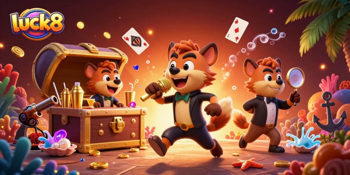 Experience the vibrant casino scene at luck8 where hyenas entertain in style, showcasing energetic gaming excitement.
