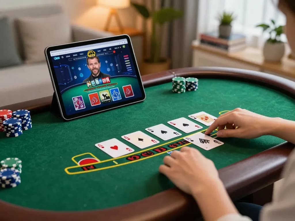 Engaging online blackjack gameplay featuring the TT88 interface, highlighting a user's strategic betting moments.