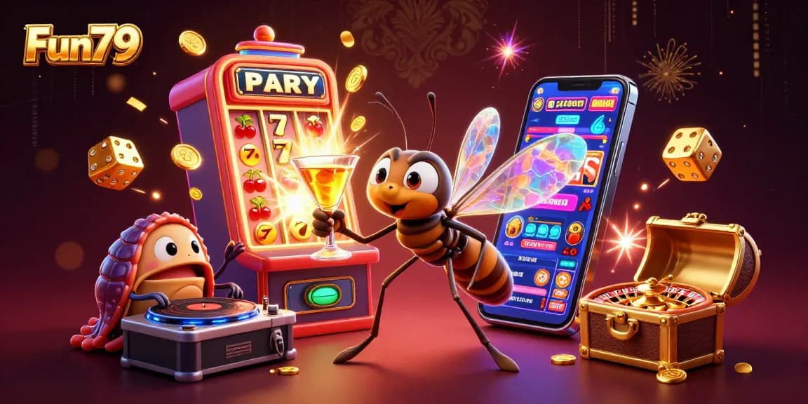Experience thrilling gameplay at Fun79 with vibrant characters and exciting casino elements.