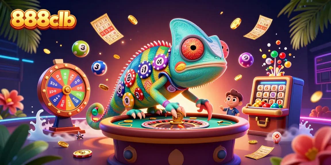 Experience thrilling gameplay at 888clb with vibrant casino elements and dynamic lottery activities.