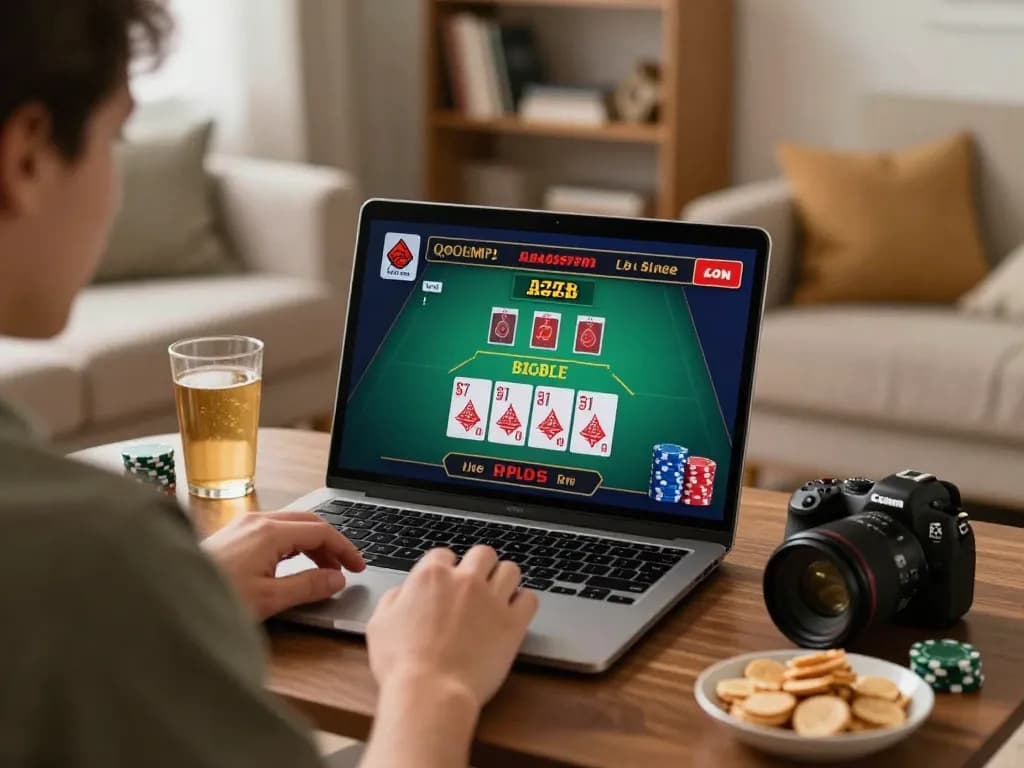 Player enjoying blackjack on 888New online casino platform with live dealer interaction.