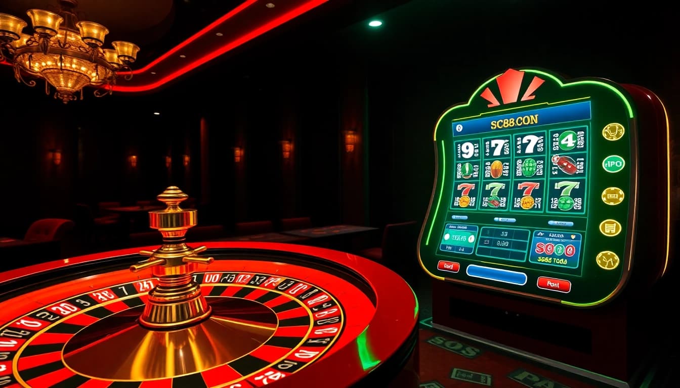 Experience the excitement and luxury of online gambling at sc88.today with a vibrant casino scene.