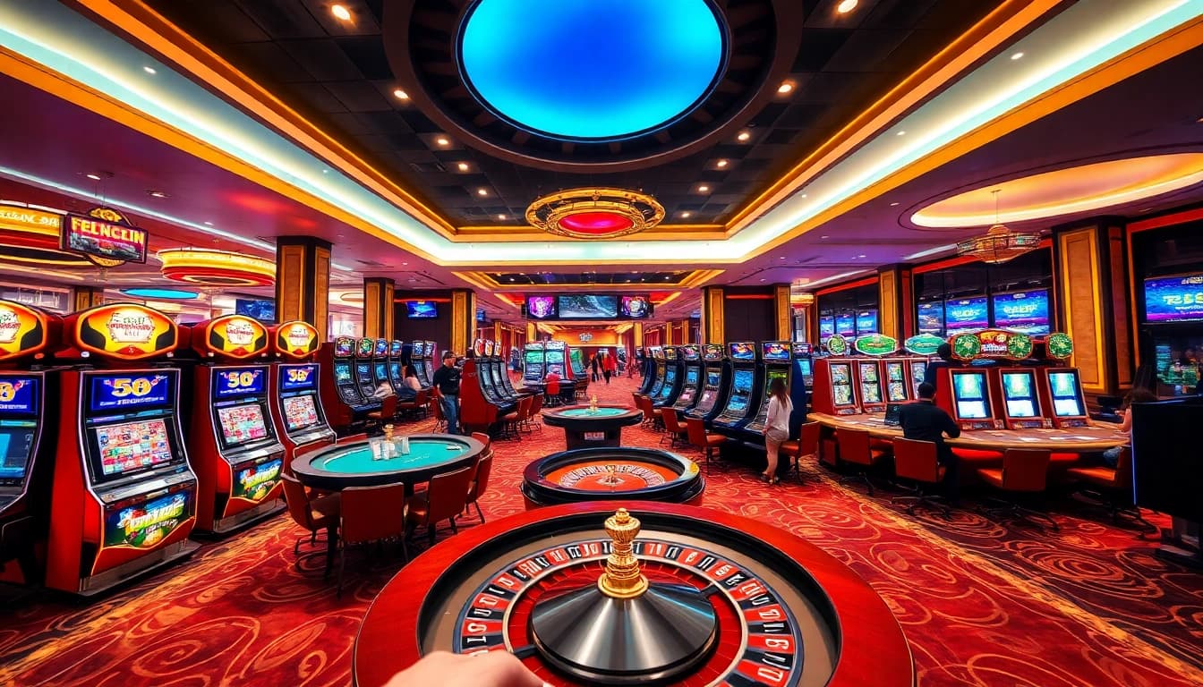 Experience the excitement at nhà cái 58WIN with vibrant casino games and engaging players.