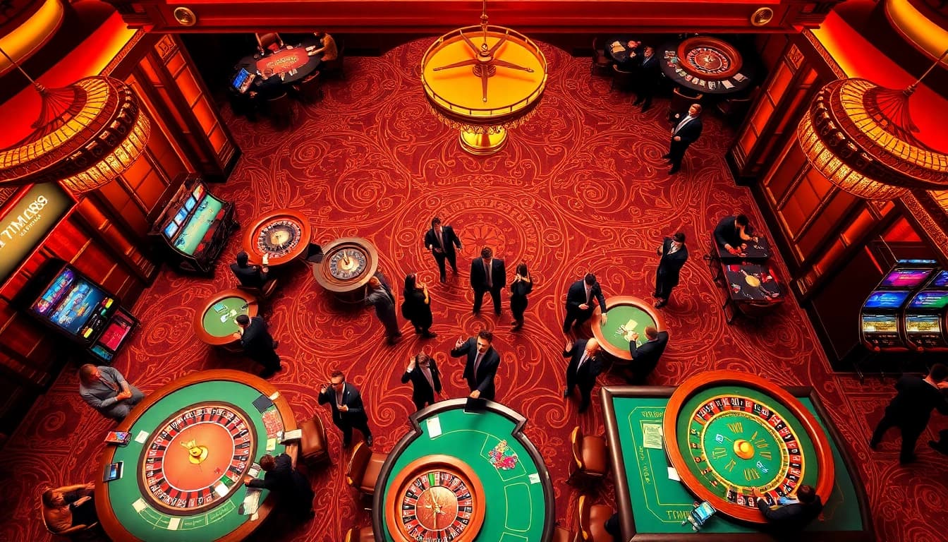 Experience high-stakes gaming at MM88 with lively players and elegant poker tables.