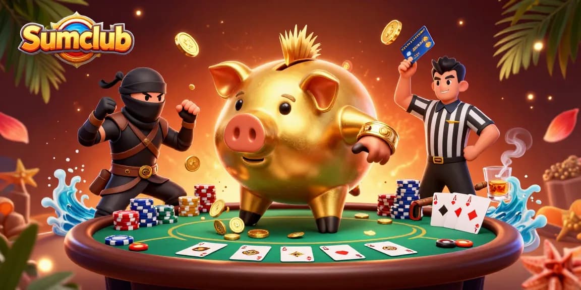 Experience thrilling games at Sumclub with dynamic characters and vibrant casino elements.