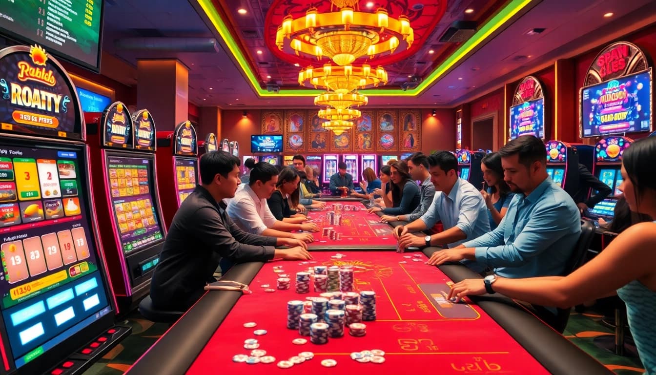 Experience the thrill at the hit club casino with lively games and vibrant slot machines.