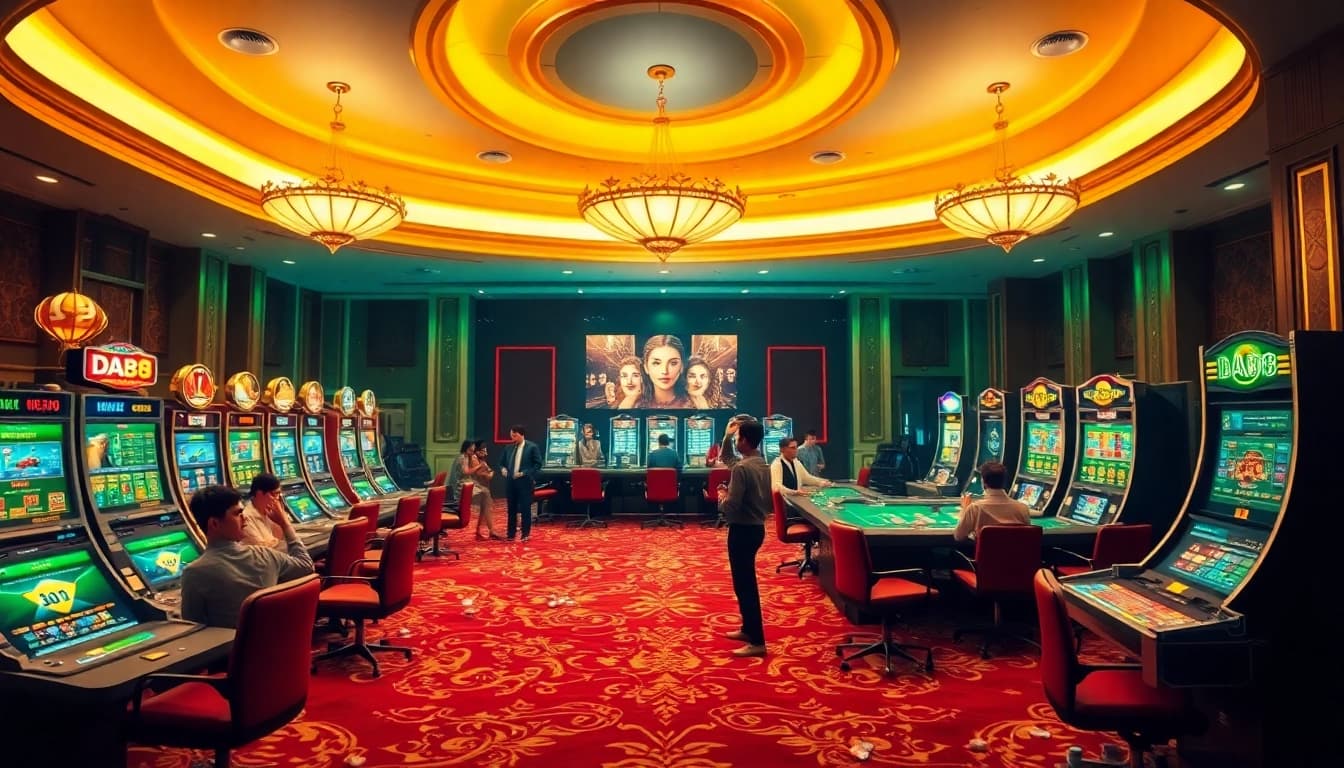 Engaged gamblers enjoy thrilling games at nhà cái Da88's premium online casino tables.