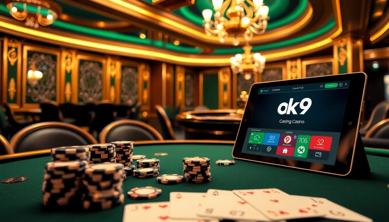 Join the excitement at ok9 with high-stakes poker and vibrant casino games in a luxurious setting.