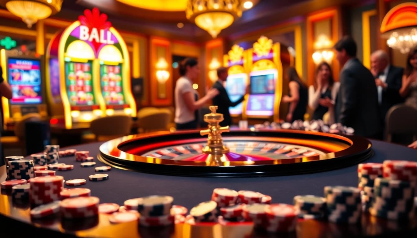 Experience the luxury of 77BALL casino with vibrant roulette and exciting gameplay.