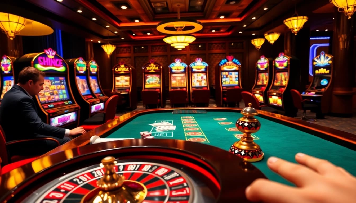 Exciting gameplay at the cổng game 88bet with vibrant poker chips and roulette action.