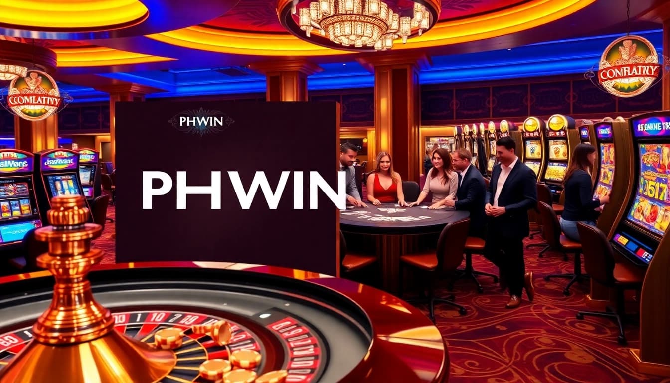 Players enjoying games at PHWIN online casino with vibrant visuals and exciting gameplay.