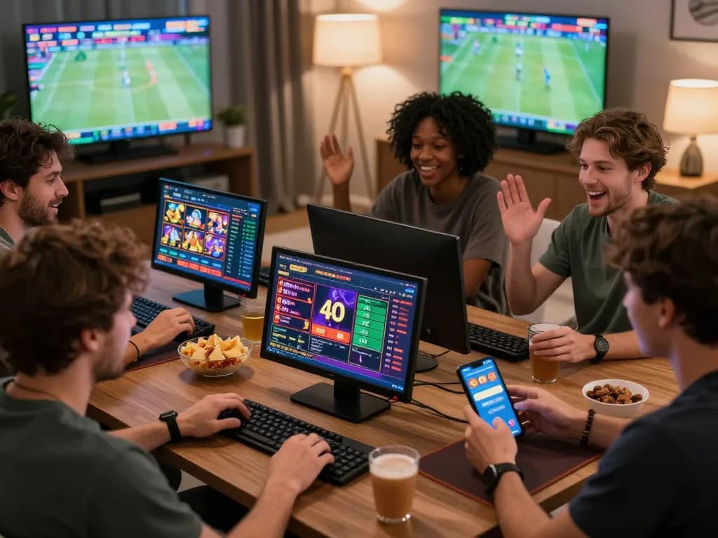 Excited players engaging on https://sc88e.com/ platform, experiencing vibrant online gambling.