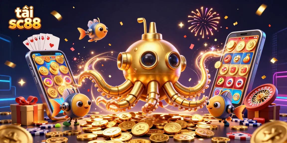 Engage with the thrilling world of gambling as you tải sc88 and explore a vibrant underwater casino adventure.