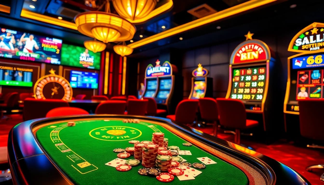 Experience the thrill of KU88 casino with vibrant gaming action and luxurious ambiance.