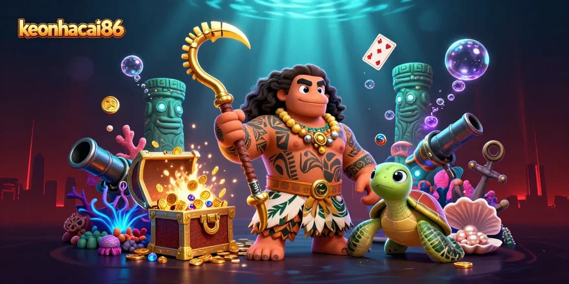 Engage with keonhacai86 for immersive underwater casino adventures, featuring vibrant characters and dynamic game elements.
