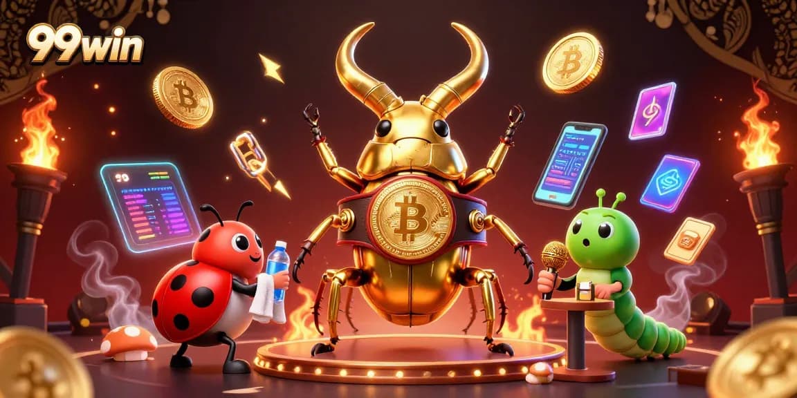 Engage with thrilling gameplay features of 99win's exciting casino experience, showcasing vibrant characters and elements.