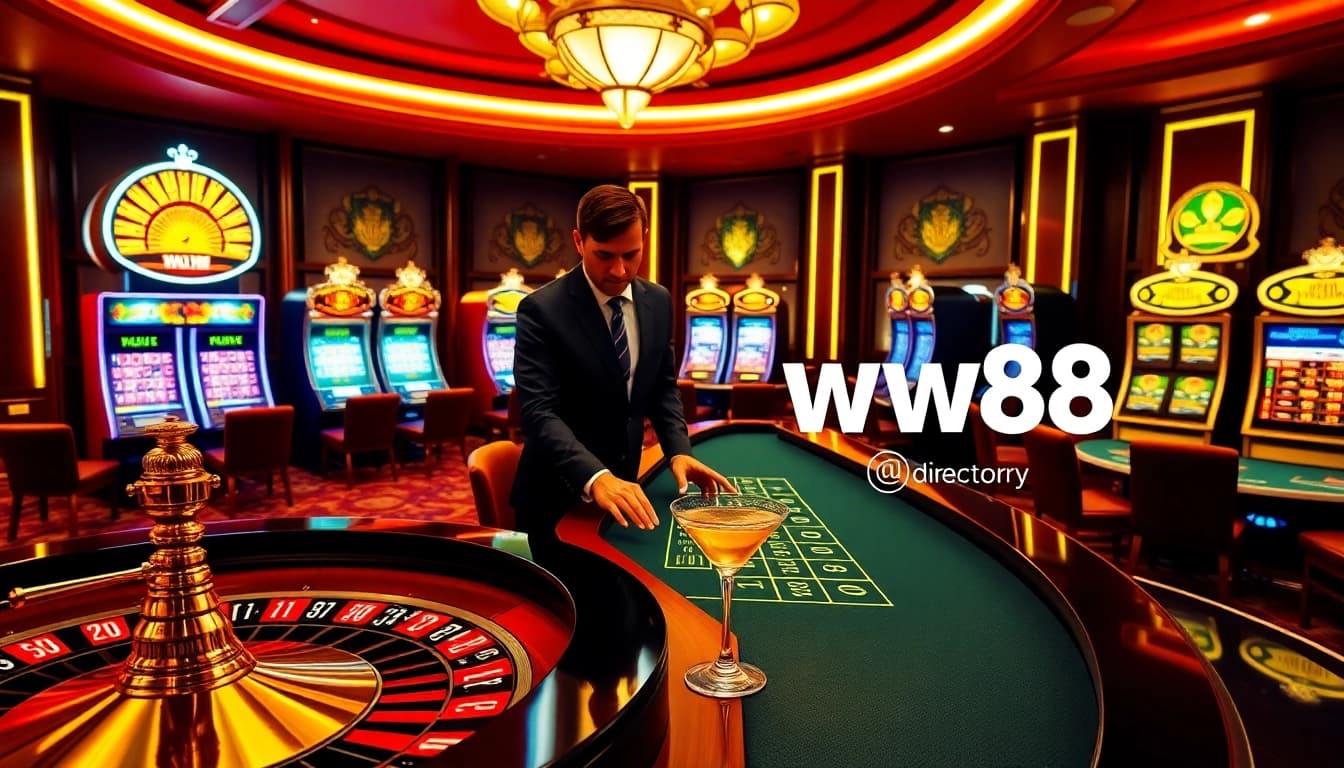 Play exciting games at https://ww88.directory/ with a vibrant casino atmosphere featuring roulette and poker.
