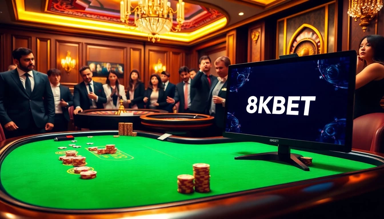 Experience the thrill of betting at 8KBET casino with vibrant games and engaging players.