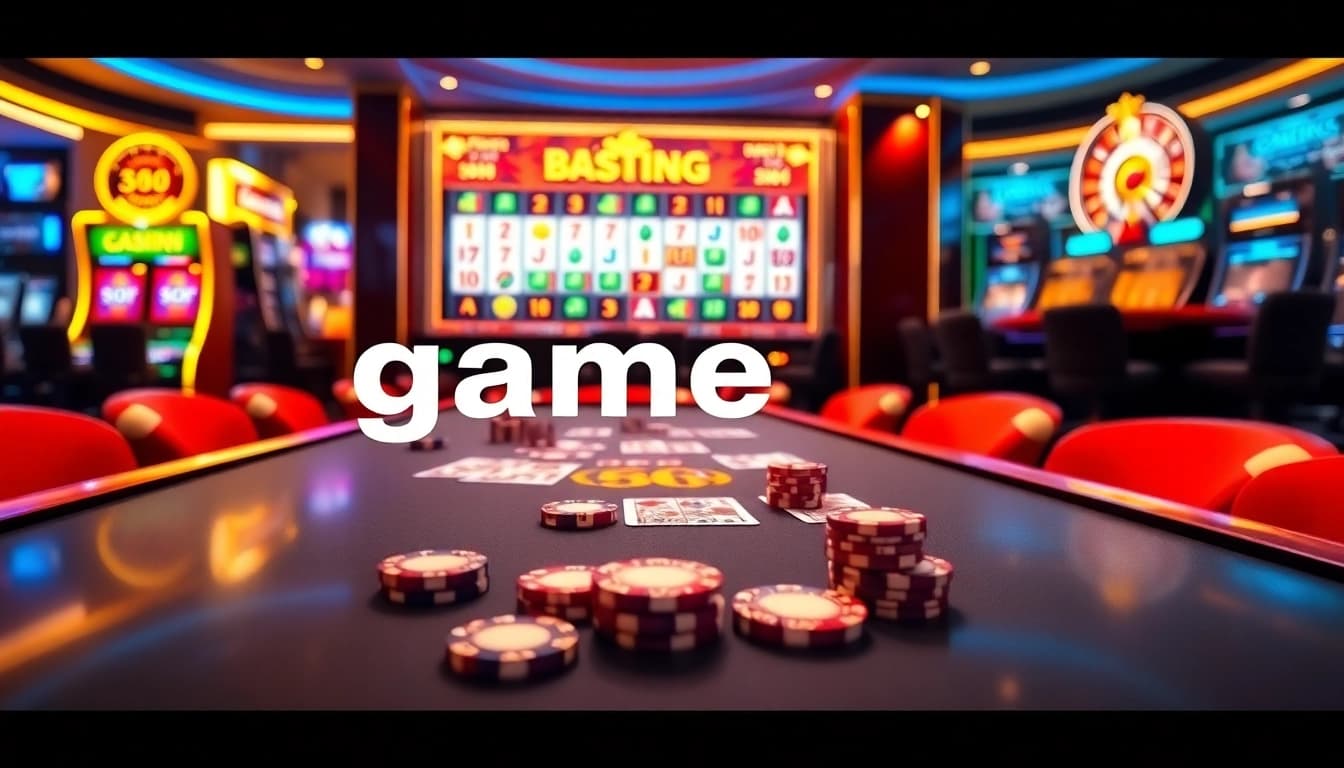 Experience game đăng ký nhận thưởng 58k at a vibrant casino table full of excitement and winning potential.
