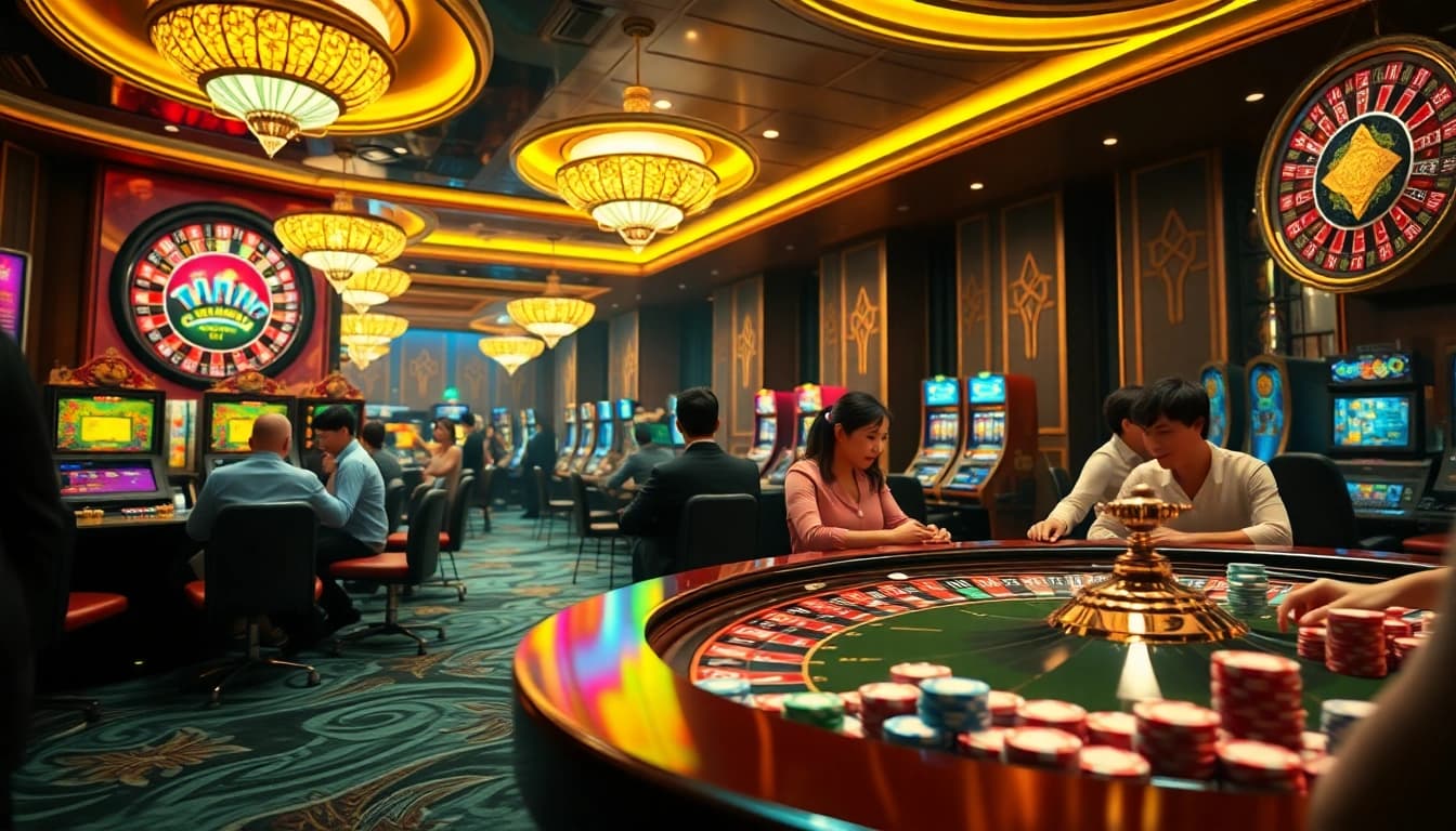 Experience the thrill of gambling with "phim hoạt hình trung quốc" in an elegant casino setting.