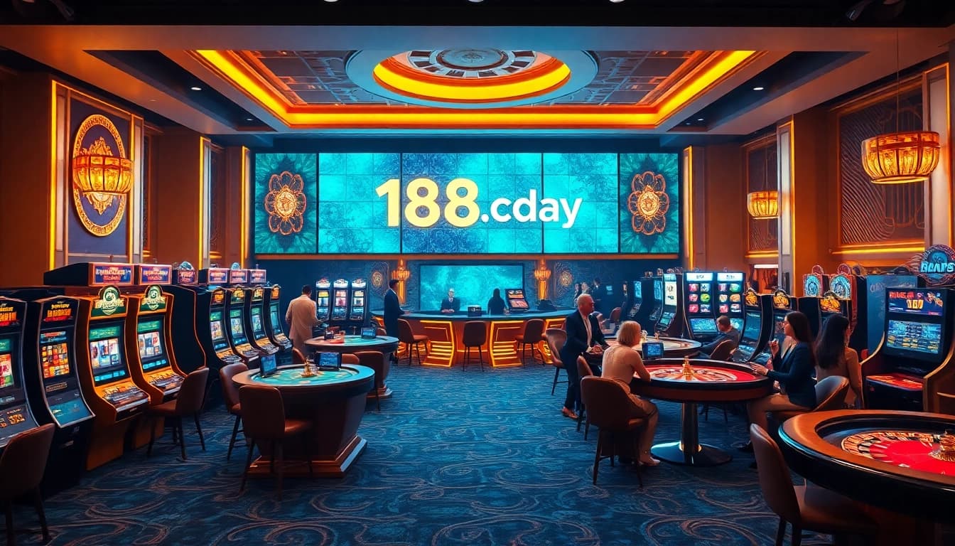 Primary gaming action at https://188v.today/ casino with players engaged in luxury gambling.