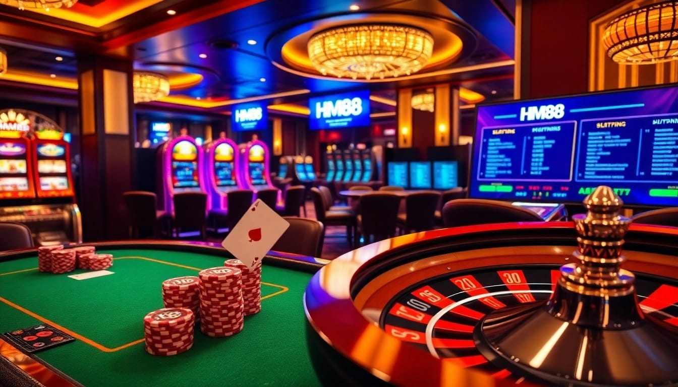 HM88 poker chips stacking with strategic betting at a premium casino table
