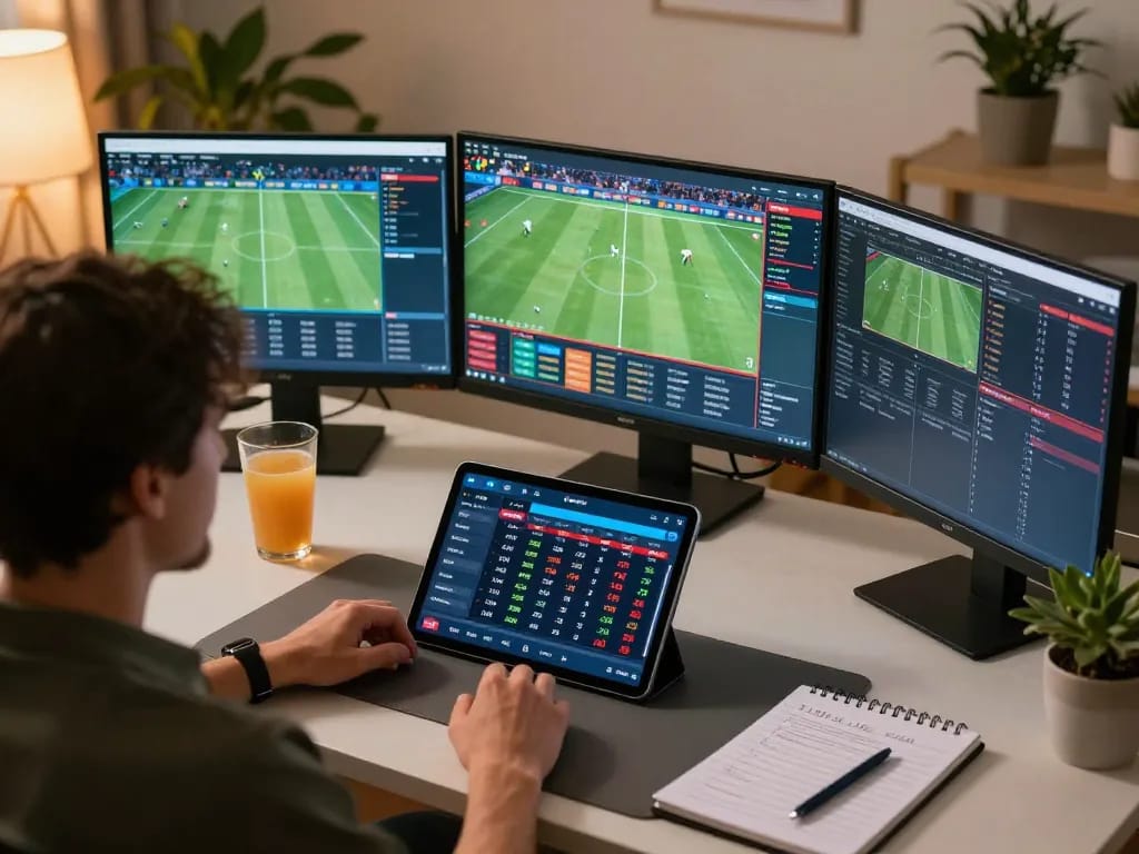 Engaging in sports betting with nowgoal app, showcasing live odds and match analysis strategy