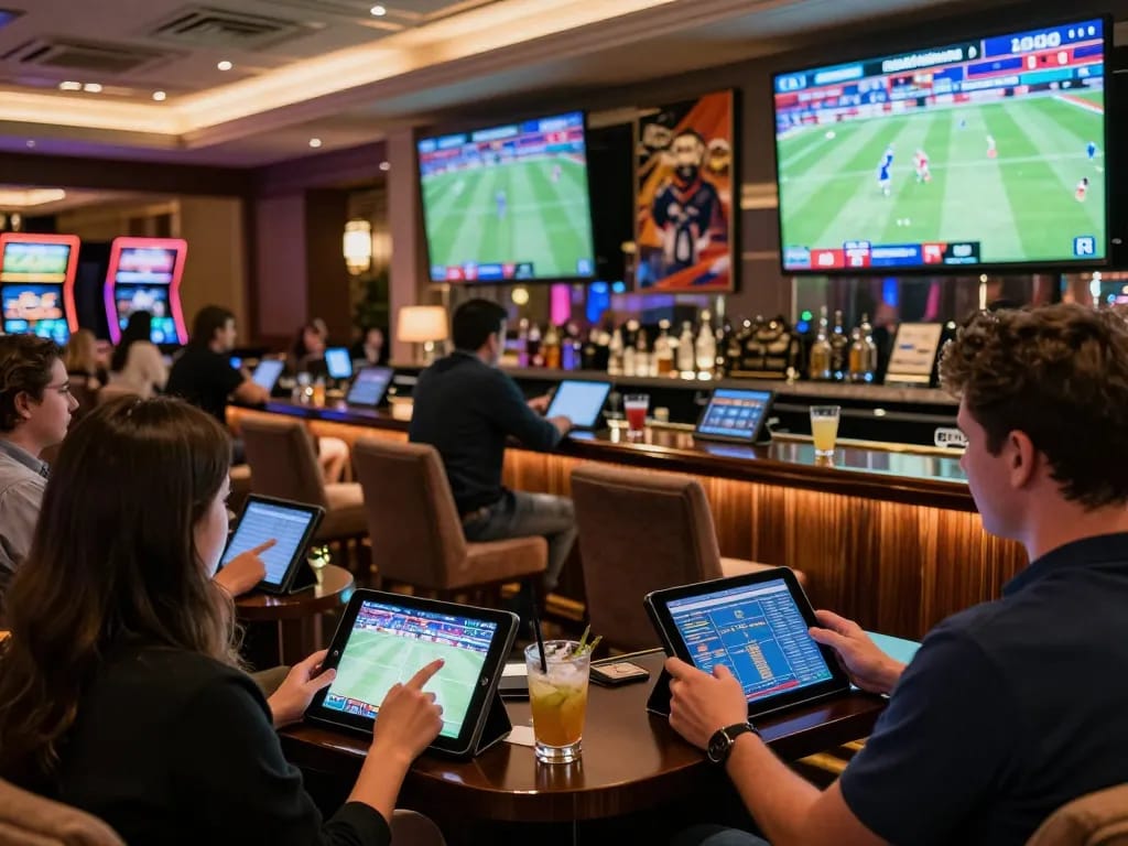 Experience the excitement of cm88 sports betting in a luxurious casino lounge setting.