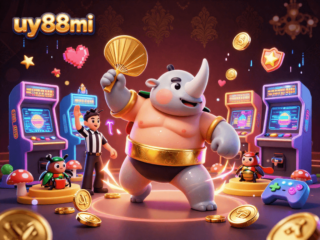 Experience thrilling moments at uy88mi with a beetle champion and dazzling casino elements!