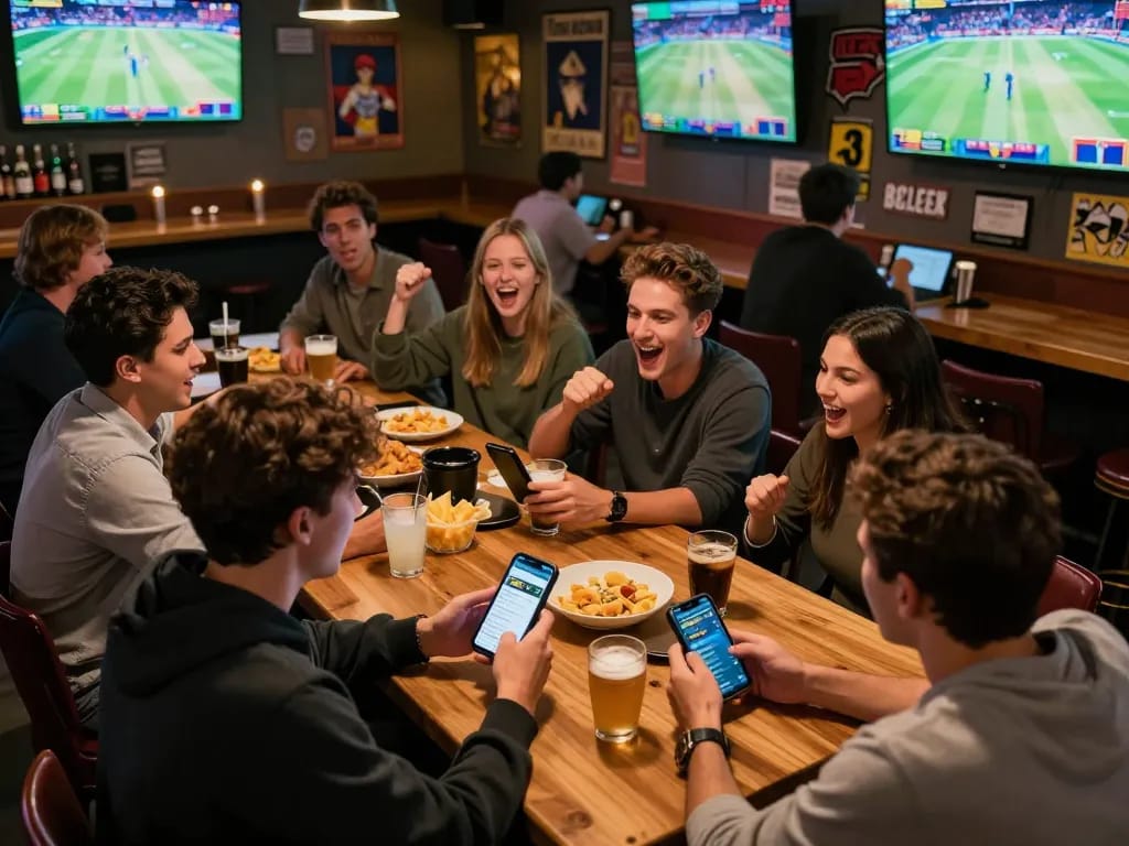 Place your bets on Winbd.io with exciting live sports betting action visible on screens.