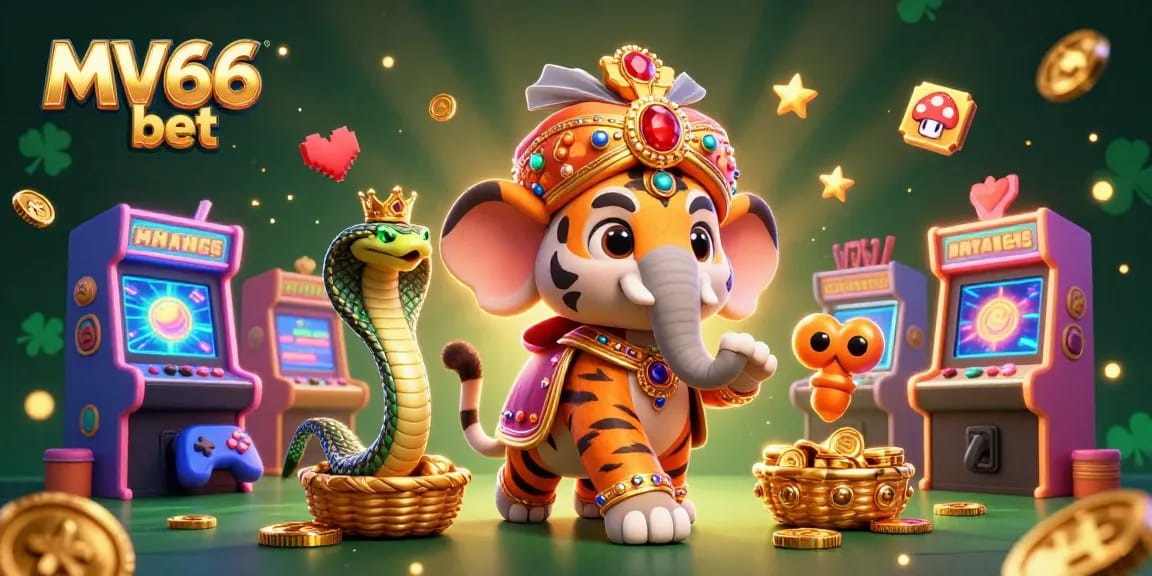Experience excitement with MV66 bet in a vibrant casino environment featuring unique 3D elements.