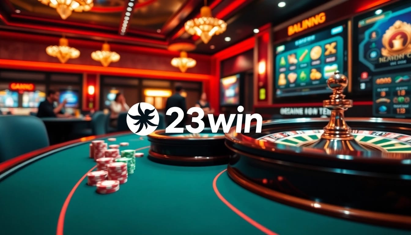 Experience the thrill of betting at 23win with vibrant poker and roulette games.
